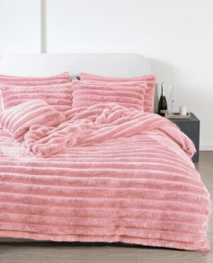 Big Cord Duvet Set Blush