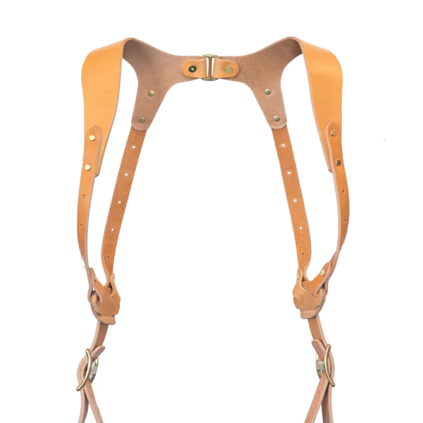 Pro Package Professional Tan Leather Camera Harness