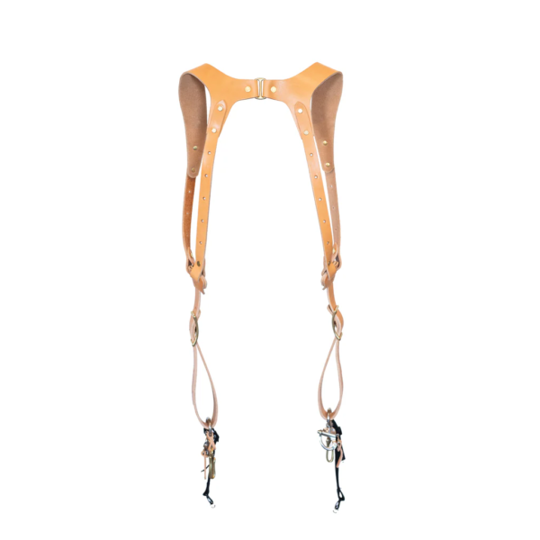 Pro Package Professional Tan Leather Camera Harness