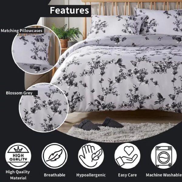 Meadow Sage Printed Duvet Cover Set