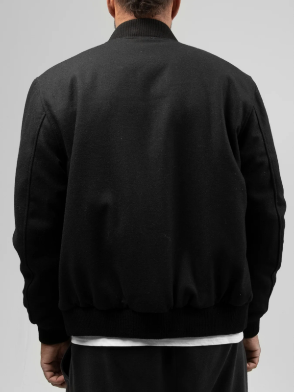 Men's Premium Varsity Jacket - Lambskin Leather Front & Wool Blend Sleeves