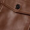 Men's Caramel Leather Bomber Jacket - 100% Sheep Leather